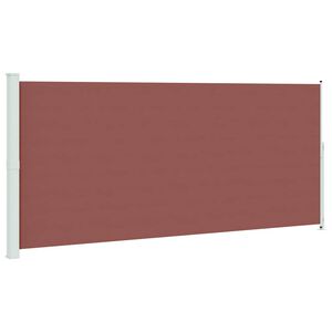 vidaXL Patio Retractable Side Awning 220x500 cm Brown