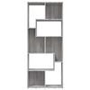 vidaXL Book Cabinet Grey Sonoma 67x24x161 cm Engineered Wood