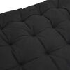 vidaXL Sun Lounger Cushion Black 160x50x10 cm Faux Suede Leather