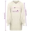 vidaXL Blanket Hoodie KINN Cream L Cotton