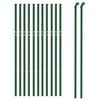 vidaXL Chain Link Fence Green 1x25 m