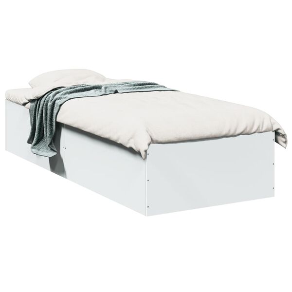 vidaXL Bed Frame without Mattress White 100x200 cm