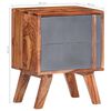 vidaXL Bedside Cabinet Grey 40x30x50 cm Solid Wood