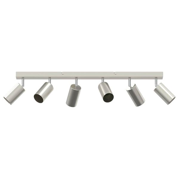 vidaXL Ceiling Spotlight Brushed nickel 73 x 5.5 x 16.5 cm Steel