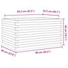 vidaXL Garden Planter 90x60x46 cm Solid Wood Douglas