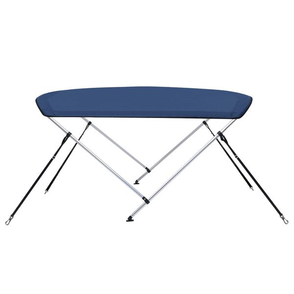vidaXL 2 Bow Bimini Top Navy Blue 180x150x110 cm