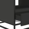 vidaXL Coffee Table Black 100x50x45 cm Engineered Wood and Metal