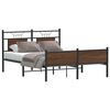 vidaXL Bed Frame without Mattress Brown Oak 137x190 cm Engineered Wood