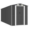 vidaXL Garden Shed Anthracite 192x523x223 cm Galvanised Steel