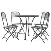 vidaXL 5 Piece Garden Dining Set Expanded Metal Mesh Anthracite
