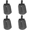 vidaXL Shovel Head 4 pcs Silver 33 x 21 cm Powder-Coated Steel