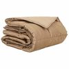 vidaXL Summer Duvet Gold 140 x 200 cm Satin and Microfiber