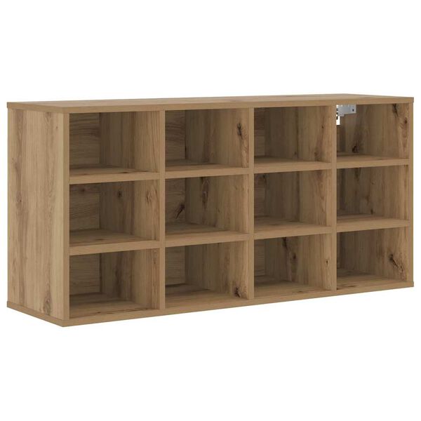 vidaXL Shoe Cabinet Artisan Oak 103 x 30 x 51 cm Engineered Wood