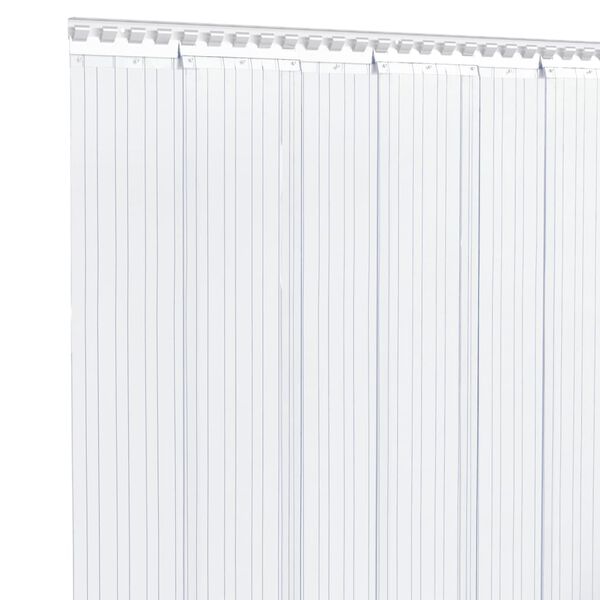 vidaXL Door Curtain Transparent 200 mmx1.6 mm 25 m PVC