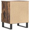 vidaXL Bedside Cabinet Smoked Oak 40x35x50 cm Engineered Wood