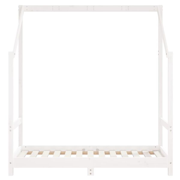vidaXL Kids Bed Frame White 70x140 cm Solid Wood Pine