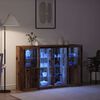 vidaXL LED Sideboard Old Wood 163 x 37 x 100 cm Engineered Wood