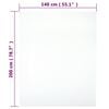 vidaXL Jersey Fitted Sheets 2 pcs White 140x200 cm Cotton