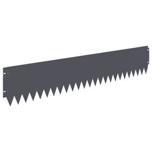 vidaXL Lawn Edging 10 pcs 103 x 20 cm Steel Anthracite