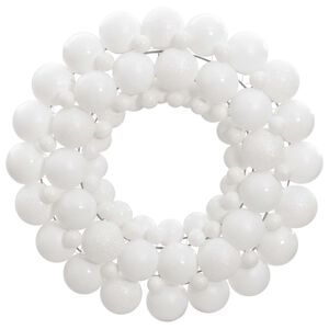 vidaXL Christmas Wreath White 45 cm Polystyrene