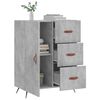 vidaXL Sideboard Concrete Grey 69.5x34x90 cm Engineered Wood