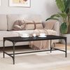 vidaXL Coffee Table Black Oak 100 x 50 x 35 cm Engineered Wood