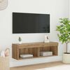 vidaXL TV Wall Cabinet Panama Artisan Oak 100 x 30 x 30 cm