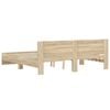 vidaXL Bed Frame without Mattress Sonoma Oak 180x200 cm Super King