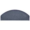 vidaXL Stair Mats 30 pcs 65x24x4 cm Dark Grey and Blue Half Round Large