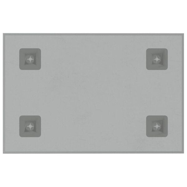 vidaXL Wall-mounted Magnetic Board White 30x20 cm Tempered Glass