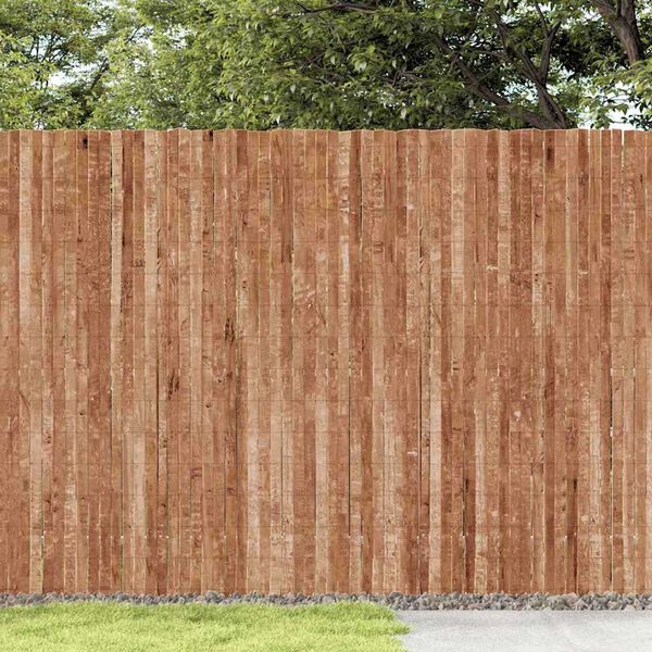 vidaXL Bark Fence Brown 600 x 150 cm Bark