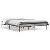 vidaXL Bed Frame without Mattress Grey Sonoma 135x190 cm