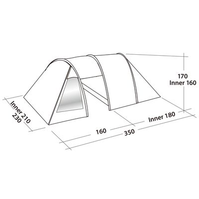 Easy Camp Tent Galaxy 300 3-persons Rustic Green