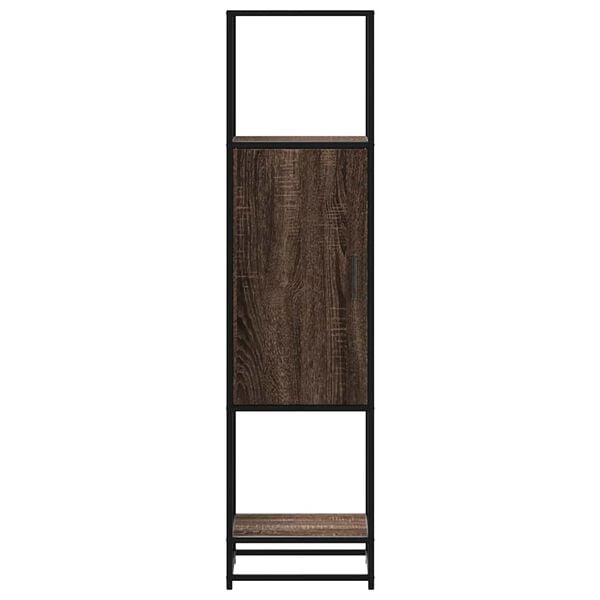 vidaXL Highboard Brown Oak 35.5x35x139 cm Engineered Wood and Metal