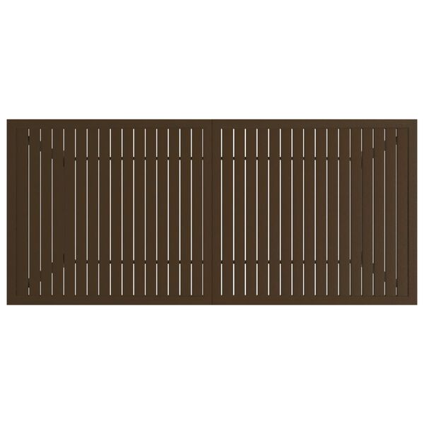 vidaXL Garden Table Brown 190x80x72 cm Steel