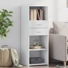 vidaXL Highboard White 45x42.5x124 cm Engineered Wood