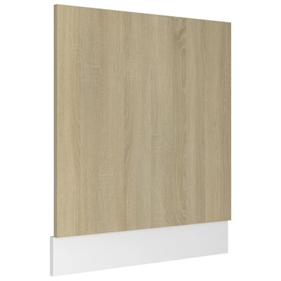 vidaXL Dishwasher Panel Sonoma Oak 59.5x3x67 cm Engineered Wood