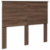vidaXL Bed Frame with Headboard Brown Oak 120 x 200 cm Solid Pine Wood