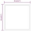 vidaXL LED Bathroom Mirror 40x40 cm