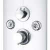 vidaXL Shower Panel Unit 25x43x120 cm Silver
