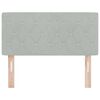 vidaXL Headboard with Headboard Light Grey 100 cm Faux Leather