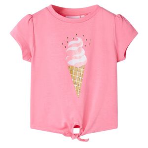 vidaXL Kids' T-shirt Bright Fluo Pink 92