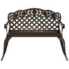 vidaXL Garden Bench 108 cm Cast Aluminium Bronze