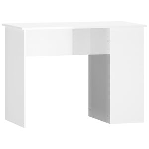vidaXL Desk High Gloss White 100x55x75 Engineered Wood