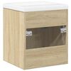 vidaXL 2 Piece Bathroom Furniture Set Sonoma Oak Engineered Wood