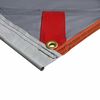 vidaXL Water Resistant Tarp Grey and Orange
