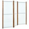 vidaXL 3-Panel Room Divider Cream White 210x170 cm