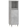vidaXL Bathroom Cabinet Concrete Grey 30x30x100 cm Engineered Wood