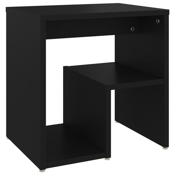 vidaXL Bed Cabinet Black 40x30x40 cm Engineered Wood