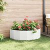 vidaXL Planter White 120 x 60 x 35 cm Steel